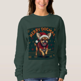 Chihuahua Merry Dogmas  Sweatshirt