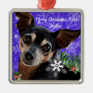 Chihuahua Metal Ornament Aus Metall