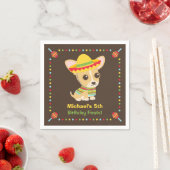 Chihuahua Mexican Kids Fiesta Party Supplies Serviette (Beispiel)