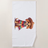 Chihuahua  Mexico  Cinco de Mayo  Funny Dog  (1) Strandtuch (Vorderseite)