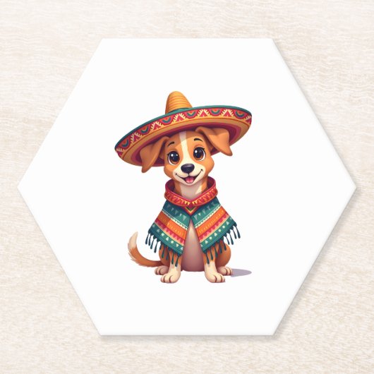Chihuahua Mexico Cinco de Mayo Funny Dog (2) Untersetzer (Vorderseite)
