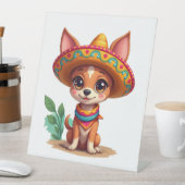 Chihuahua Mexico Cinco de Mayo Funny Dog (3) Sockelschild (In Situ)