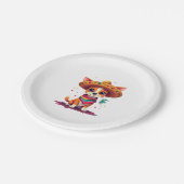 Chihuahua Mexico Cinco de Mayo Funny Dog (6) Pappteller (Schrägansicht)