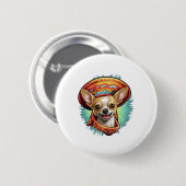 Chihuahua Mexico Cinco de Mayo Funny Dog Button (Vorne & Hinten)