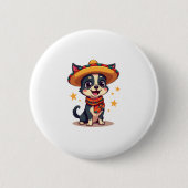 Chihuahua Mexico Cinco de Mayo Funny Dog Copy Button (Vorderseite)
