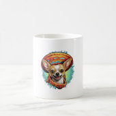 Chihuahua Mexico Cinco de Mayo Funny Dog Kaffeetasse (Mittel)