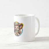 Chihuahua Mexico Cinco de Mayo Funny Dog Kaffeetasse (VorderseiteRechts)