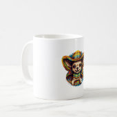 Chihuahua Mexico Cinco de Mayo Funny Dog Kaffeetasse (Vorderseite Links)