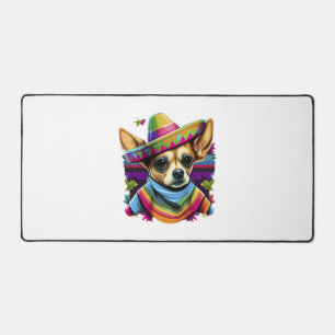 Chihuahua Mexico Cinco de Mayo Funny Dog Schreibtischunterlage