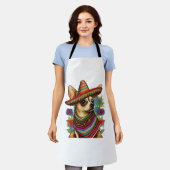 Chihuahua Mexico Cinco de Mayo Funny Dog Schürze (Getragen)