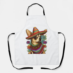 Chihuahua Mexico Cinco de Mayo Funny Dog Schürze