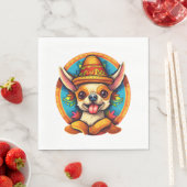 Chihuahua Mexico Cinco de Mayo Funny Dog Serviette (Beispiel)