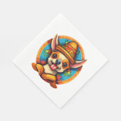 Chihuahua Mexico Cinco de Mayo Funny Dog Serviette (Ecke)