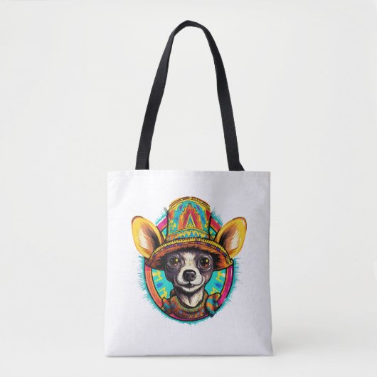 Chihuahua Mexico Cinco de Mayo Funny Dog Tasche (Vorderseite)