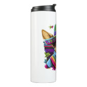 Chihuahua Mexico Cinco de Mayo Funny Dog Thermosbecher (Nach links gedreht)