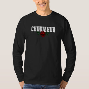 Chihuahua Mexiko Blutende Rose T-Shirt