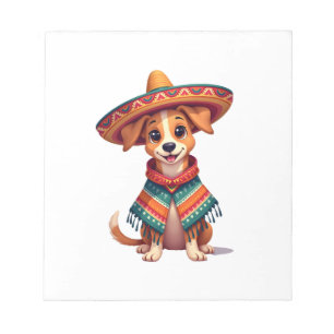Chihuahua Mexiko Cinco de Mayo Lustiger Hund (2) Notizblock
