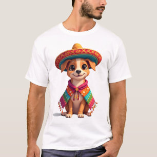 Chihuahua Mexiko Cinco de Mayo Lustiger Hund (4) T-Shirt