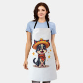Chihuahua Mexiko Cinco de Mayo Lustiger Hund Kopie Schürze (Getragen)