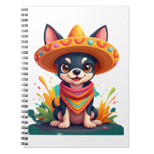 Chihuahua Mexiko Cinco de Mayo Lustiger Hund Notizblock