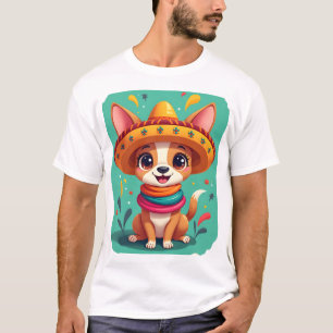 Chihuahua  Mexiko  Cinco de Mayo  Lustiger Hund    T-Shirt