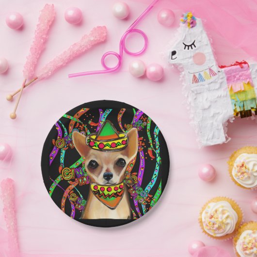 Chihuahua Mexiko Pappteller (Party)