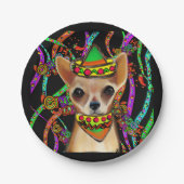 Chihuahua Mexiko Pappteller (Vorderseite)