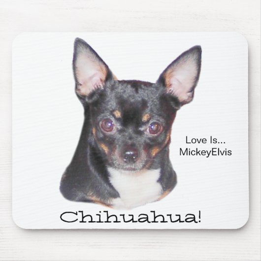 Chihuahua MickeyElvis Mousepad (Vorne)