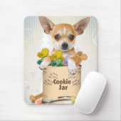 Chihuahua mit Cookie Jar Mousepad (Mit Mouse)