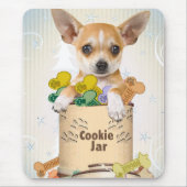 Chihuahua mit Cookie Jar Mousepad (Vorne)