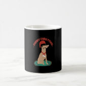 Chihuahua mit einer Weihnachtsmannmütze Kaffeetasse (Mittel)
