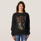 Chihuahua mit Krone Sweatshirt (Vorne ganz)