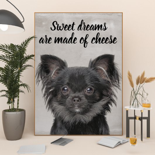 Chihuahua mit lustigem Hundebandposter Poster