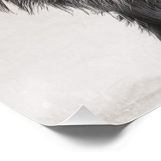 Chihuahua mit lustigem Hundebandposter Poster (Ecke)