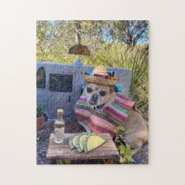 Chihuahua mit sombrero-fressenden Tacos Puzzle