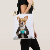 Chihuahua mit Tasse Kaffee Tasche (Von Nahem)