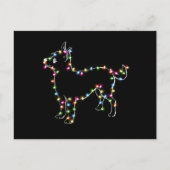 Chihuahua mit Weihnachts-Light-Hund Liebhaber Weih Postkarte (Vorderseite)