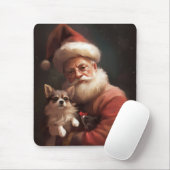 Chihuahua mit Weihnachtsmann Mousepad (Mit Mouse)