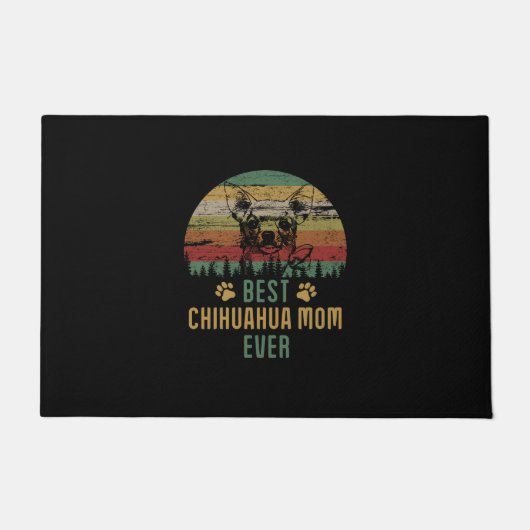 Chihuahua Mom Fußmatte (Vorderseite)
