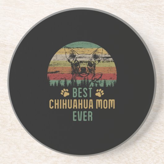 Chihuahua Mom Getränkeuntersetzer (Vorne)