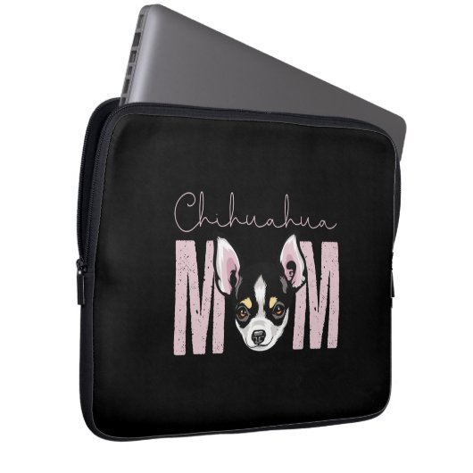 Chihuahua Mom Laptopschutzhülle (Vorne Rechts)