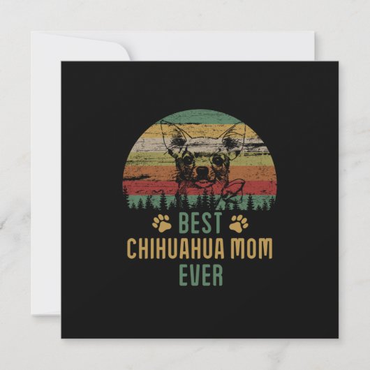 Chihuahua Mom Mitteilungskarte (Vorderseite)