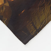 Chihuahua-Motorrad Halloween Beängstigend Fleecedecke (Ecke)