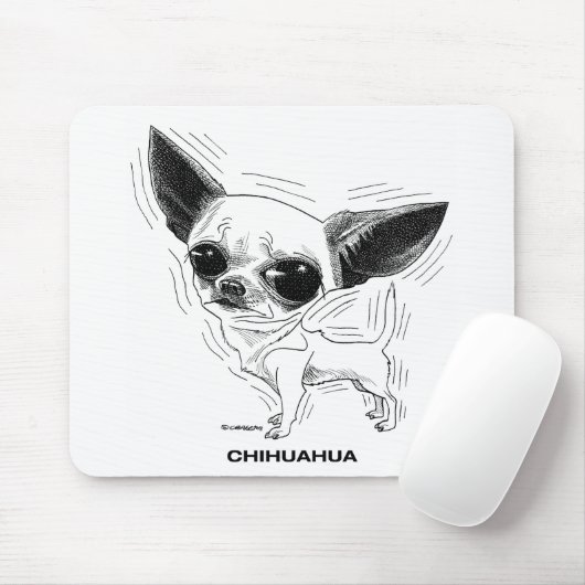 Chihuahua Mousepad (Mit Mouse)