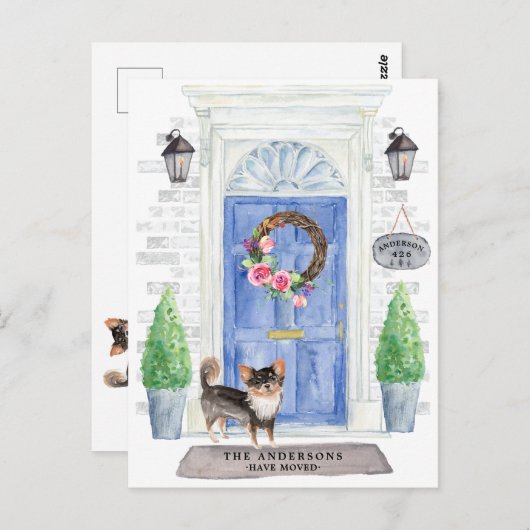 Chihuahua Moving Announction Postcard Postkarte (Vorne/Hinten)
