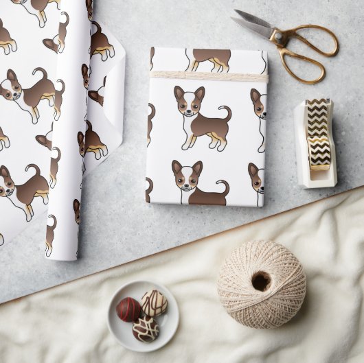 Chihuahua-Muster Geschenkpapier (Kunsthandwerk)