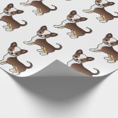 Chihuahua-Muster Geschenkpapier (Ecke)