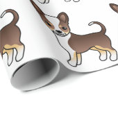 Chihuahua-Muster Geschenkpapier (Rolleneckpunkt)