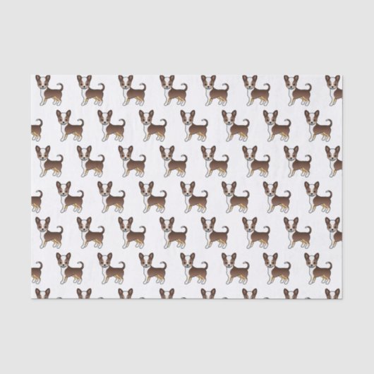 Chihuahua-Muster Seidenpapier (Vorderseite)