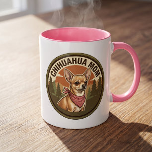 Chihuahua-Mutter-Kaffeetasse   Chi-Hund-Mutter-Ges Tasse